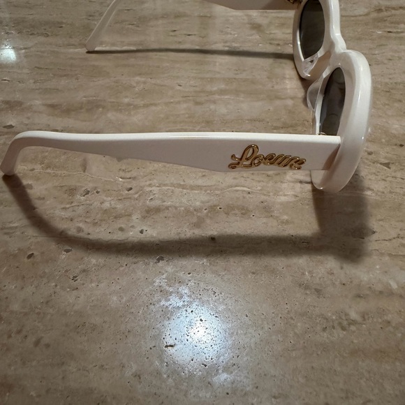Loewe Cream Oval Sunglasses - Picture 2 of 4